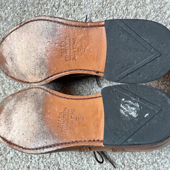 Allen Edmonds Strand Mens Cap Toe Oxford Dress Shoes 9.5 D Walnut Brown Leather - Picture 8 of 9